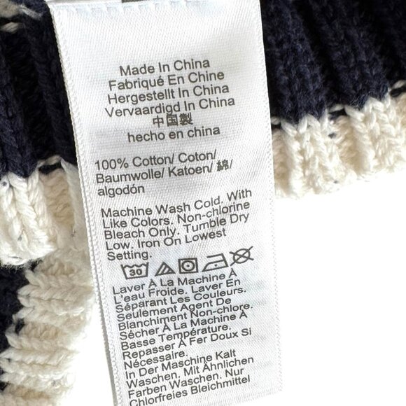 J. Crew Rollneck Cropped Striped Sweater Size XXS - Picture 7 of 7